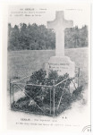 Guerre septembre 1914 - Acet endroit fut fusillé et enterré M. Odent, maire de Senlis