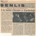 A la Société d'Histoire et d'Archéologie