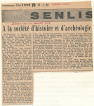 A la Société d'Histoire et d'Archéologie