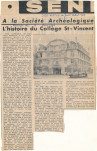 l'histoire du collège St-Vincent