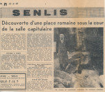 Découverte d'une place romaine sous la cour de la salle capitulaire