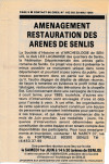Aménagement restauration des arènes de Senlis