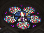 Vitrail de l'église Notre-Dame-et-Saint-Rieul représentant Saint-Rieul