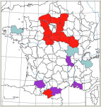 Répartition des commendes d'Hippolyte d'Este en France
