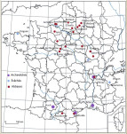 Répartition des commendes d'Hippolyte d'Este en France