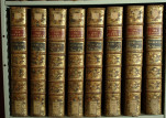Quelques volumes de l'Encyclopédie ou Dictionnaire raisonné des sciences et des métiers