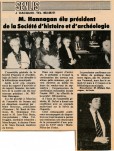 M. Hannagan élu président de la Société d'histoire et d'archéologie