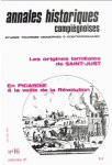 016 - Automne 1981 - Les origines familiales de Saint-Just en Picardie à la veille de la Révolution vignette
