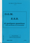 081 - O.G.M., E.S.B. et quelques questions très anciennes ou d'actualité vignette