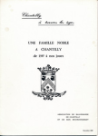 - novembre 1989 - Une famille noble à Chantilly de 1597 à nos jours vignette