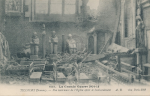 Tilloloy (Somme) - Vue intérieure de l'église après le bombardement vignette