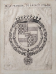 Armes de M. le premier de Sainct Symon vignette