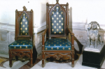 Château de la Reine Blanche - Coye la forêt - intérieur - mobilier vignette