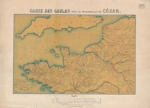 Carte des Gaules sous le proconsulat de César vignette